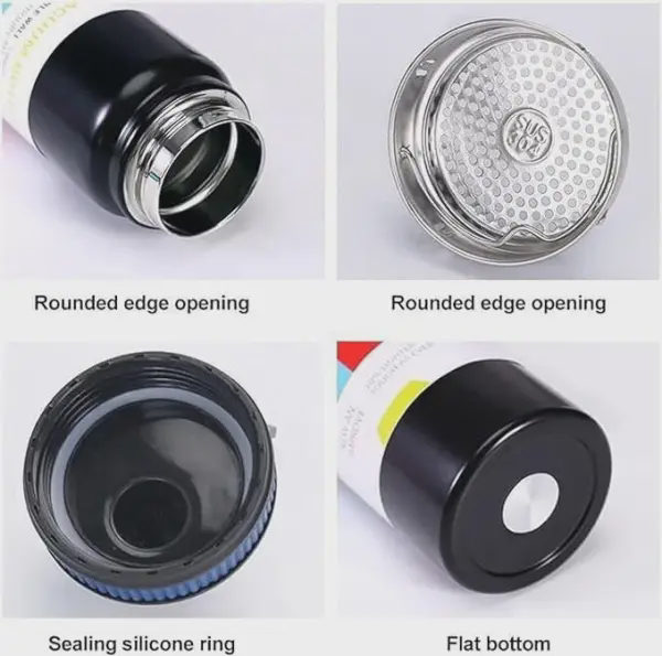 Stainless steel thermal bottle - 1 liter capacity