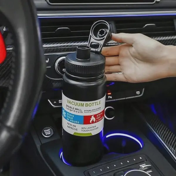 Stainless steel thermal bottle - 1 liter capacity